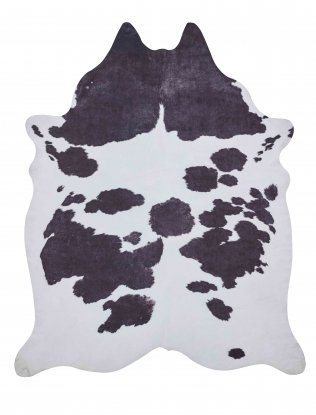 Faux Cow Print Black/White