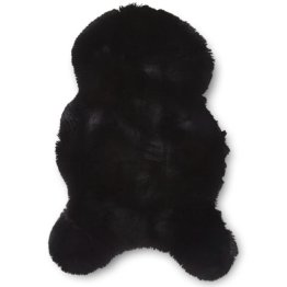 Super Teddy Black Single Sheepskin - 60cm x 90cm